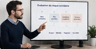 Cours de psychiatrie consacré à l’évaluation du risque suicidaire